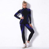 shopsharpe.com Activewear Blue/Black / S / China Oasis High Waist Seamless Activewear Set