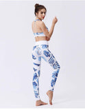shopsharpe.com Activewear FloralBee 2 Piece Fitness Yoga Set