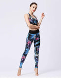 shopsharpe.com Activewear FloralBee 2 Piece Fitness Yoga Set