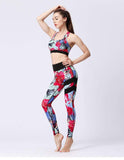 shopsharpe.com Activewear FloralBee 2 Piece Fitness Yoga Set