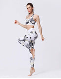 shopsharpe.com Activewear FloralBee 2 Piece Fitness Yoga Set