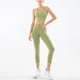 shopsharpe.com Activewear Fruit green / L Radiance Yoga Bottoms & Sleeveless Top Set