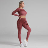 shopsharpe.com Activewear Fuchsia / M Boost High Waist Fitness Gymwear Set