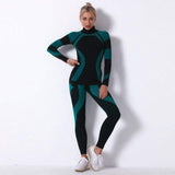 shopsharpe.com Activewear Green/Black / M / China Oasis High Waist Seamless Activewear Set