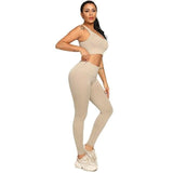 shopsharpe.com Activewear Khaki / L / China Swank Gym Activewear 2 Piece Set
