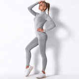 shopsharpe.com Activewear Light Grey / S / China Oasis High Waist Seamless Activewear Set