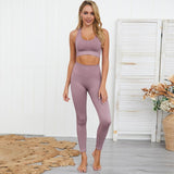 shopsharpe.com Activewear purple 1 / L Balance Seamless Gym Leggings & Top Set