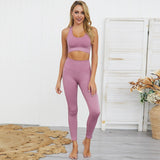 shopsharpe.com Activewear purple 2 / S Balance Seamless Gym Leggings & Top Set