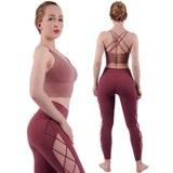 shopsharpe.com Activewear wine red / Asian size M Agile Breathable Mesh Activewear Set