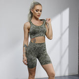 shopsharpe.com Mighty Camouflage Seamless 2 Piece Activewear Set