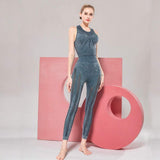 shopsharpe.com New Print Seamless Sports Yoga Wear High Elasticity Tight Yoga Set Mesh Breathable Fitness Set Women Gym workout Sports Clothing