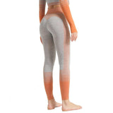 shopsharpe.com Orange leggings / L SVOKOR Grey striped Workout Women Leggings Fitness Seamless Push Up Sexy Leggings High Waist Gym Pants Female Running