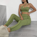 shopsharpe.com Seamless Yoga Women Suit 2 Piece Sports Sets Female Workout Wear Moderate Support Sport Bra Leggings High Waist Fitness Clothing