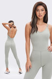 shopsharpe.com Surya Seamless Open Back One Piece Yoga Jumpsuit