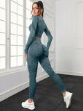 shopsharpe.com Activewear Dark Green Set / M Stretch Washed Two-Piece Activewear Set