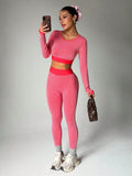 shopsharpe.com Activewear Dark Pink / S Volt Women’s Seamless Two Piece Activewear Set
