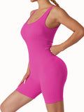 shopsharpe.com Activewear Rose Red / S Vaani One Piece Seamless Fitness Playsuit