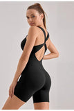 shopsharpe.com activewear Samya Breathable Crisscross Back Fitness Playsuit