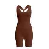 shopsharpe.com activewear Samya Breathable Crisscross Back Fitness Playsuit