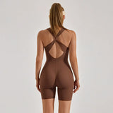shopsharpe.com activewear Samya Breathable Crisscross Back Fitness Playsuit