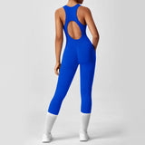 shopsharpe.com Blue / L Pulse Peach Booty One-Piece Seamless Yoga Jumpsuit