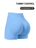 shopsharpe.com Fitness Shorts Sky Blue / XL Flexa High Waist Fitness & Gym Shorts