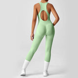 shopsharpe.com Kapok Green / S Pulse Peach Booty One-Piece Seamless Yoga Jumpsuit