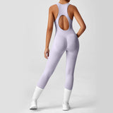 shopsharpe.com Mineral Purple / M Pulse Peach Booty One-Piece Seamless Yoga Jumpsuit