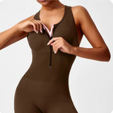 shopsharpe.com Pulse Peach Booty One-Piece Seamless Yoga Jumpsuit