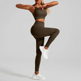 shopsharpe.com Studio Women’s Yoga Set, Cross Strap Top and Hip Lifting Leggings