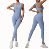 shopsharpe.com Yoga Set Jumpsuit Women Full Seasons Casual Fitness Sporty Playsuit Sleeveless Slim Activewear All In One Jumpsuit Clothing Lady