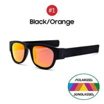 shopsharpe.com 1 Black Orange / WITH BOX SlapShade Soho Polarized Folding Sunglasses
