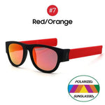 shopsharpe.com 7 Red Orange / WITH BOX SlapShade Soho Polarized Folding Sunglasses