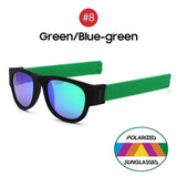 shopsharpe.com 8 Green Blue Green / WITH BOX SlapShade Soho Polarized Folding Sunglasses