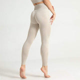 shopsharpe.com Activewear Beige / L Pastel High Waist Ribbed Seamless Leggings