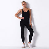 shopsharpe.com Activewear Black / S Dhyana Seamless Fitness and Yoga Jumpsuit