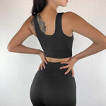 shopsharpe.com Activewear Black / S Dune Seamless Yoga Shorts & Workout Top Set