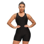 shopsharpe.com Activewear Black / S Spark One Piece Textured Fitness Playsuit