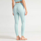 shopsharpe.com Activewear Blue Cyan / M Pastel High Waist Ribbed Seamless Leggings