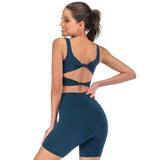 shopsharpe.com Activewear Blue Suit / S Raga Fitness and Yoga Shorts with Workout Top