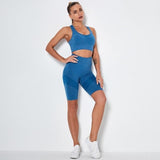 shopsharpe.com Activewear bra short navy blue / M Seamless High Waist Cycling Short and Top Set