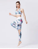 shopsharpe.com Activewear FloralBee 2 Piece Fitness Yoga Set