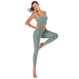 shopsharpe.com Activewear Green Leggings/Top Set / M Supple 2 Piece Activewear Fitness & Yoga Set