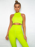 shopsharpe.com Activewear Green Set / S (155cm 40kg) Evoke Push Up Leggings & Workout Top Set
