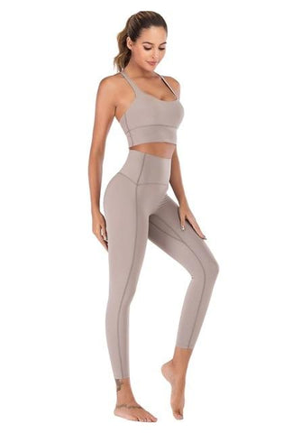 shopsharpe.com Activewear Grey Leggings/Top Set / S Supple 2 Piece Activewear Fitness & Yoga Set