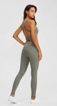 shopsharpe.com Activewear Grey / S Serene One Piece Yoga & Fitness Jumpsuit