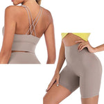 shopsharpe.com Activewear Grey Short/Top Set / L Supple 2 Piece Activewear Fitness & Yoga Set