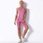 shopsharpe.com Activewear Pink / L Oasis Seamless Fitness Shorts & Top Set