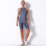 shopsharpe.com Activewear Steel Grey / L Oasis Seamless Fitness Shorts & Top Set