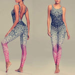 shopsharpe.com Activewear Style 1 / L Mandala Print One Piece Yoga Jumpsuit